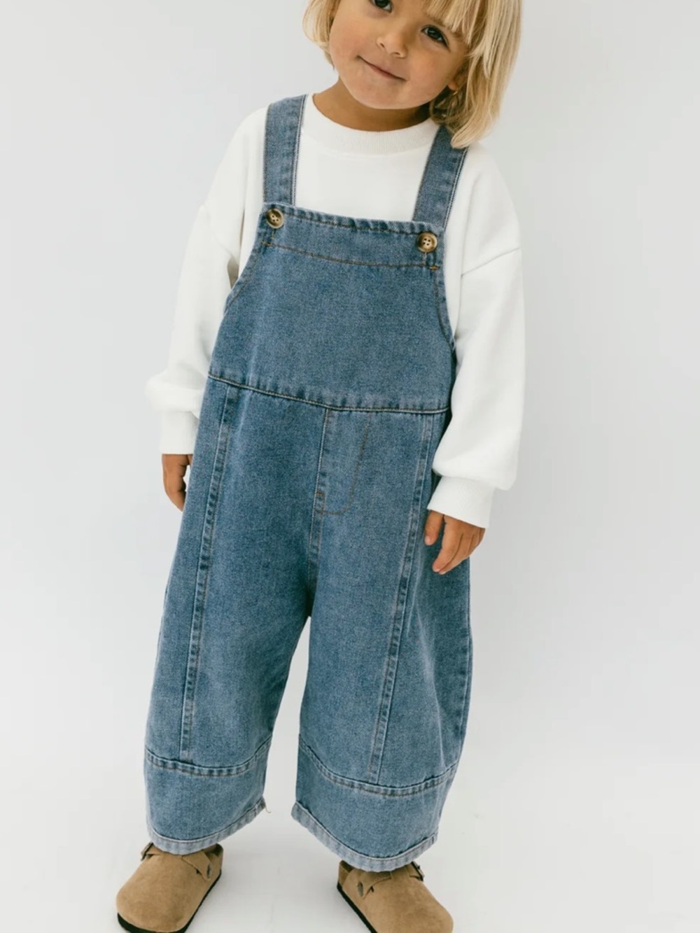 Fostered Collection - Oversized Overalls in Demin